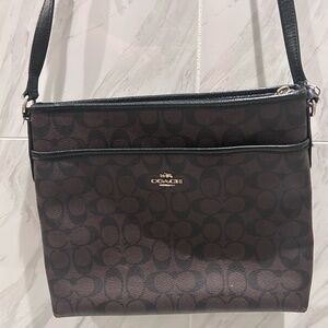 Coach Signature Brown Crossbody Bag